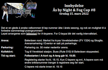 NATTLØP PÅ BØLERÅSEN 15. MARS!