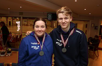 Henriette og Nicolai sikret NM-sølv
