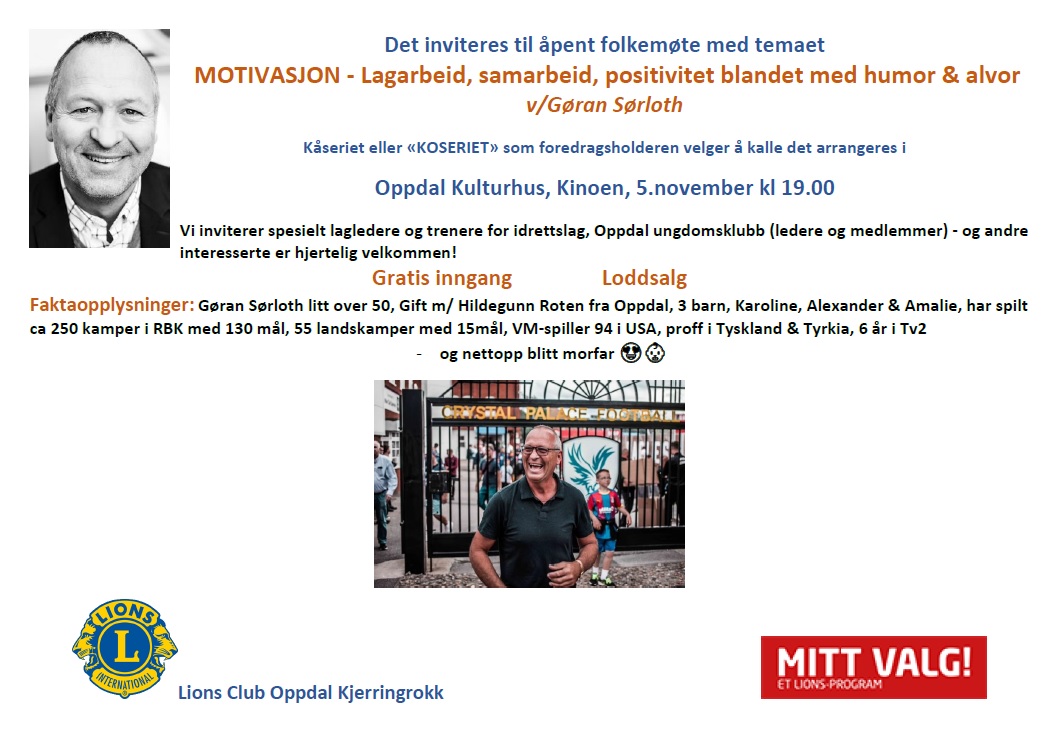 Åpent folkemøte med temaet MOTIVASJON!