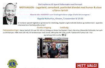 Åpent folkemøte med temaet MOTIVASJON!