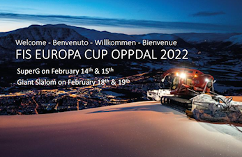 WELCOME TO FIS EUROPA CUP OPPDAL 2022