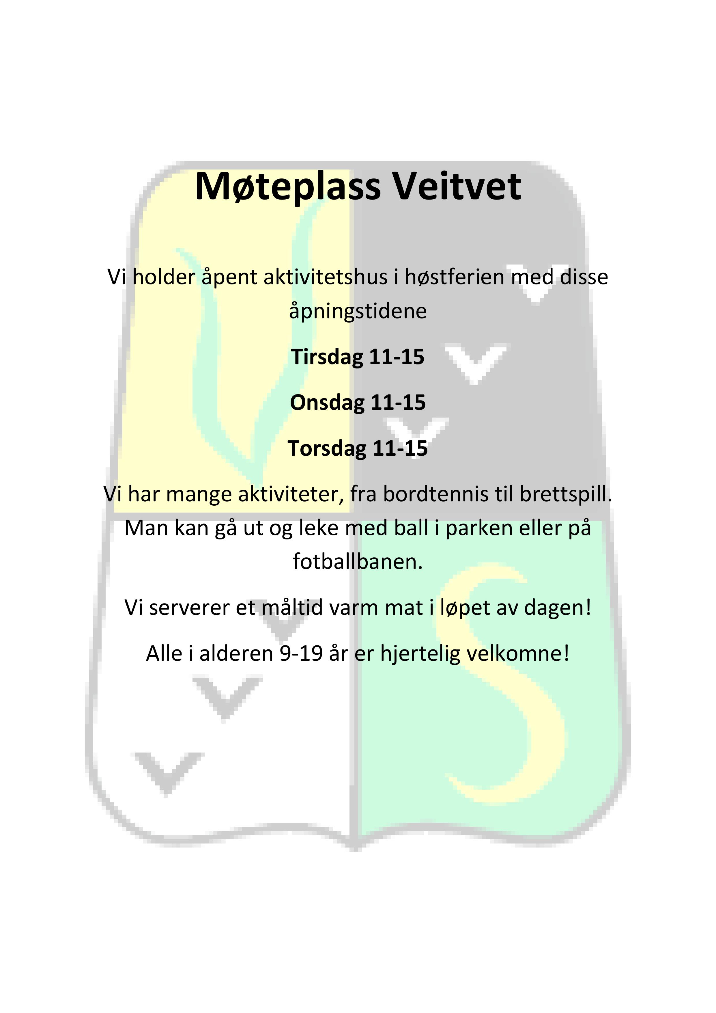 Møteplass Veitvet i høstferien