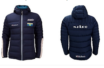 Dunjakker - noen få  igjen i "butikken" i Njårdhallen