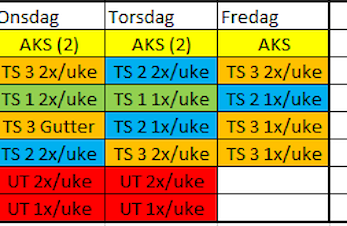 Ny timeplan og påmelding fra høsten 2019 - Viktig at dere setter dere inn i den!