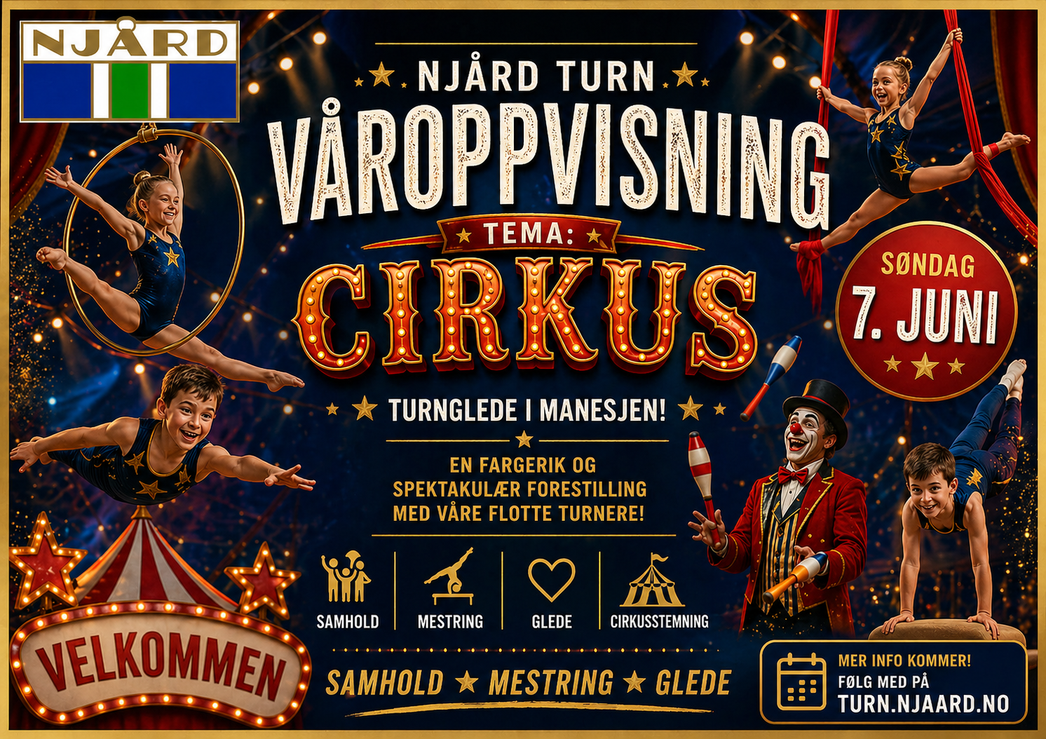 Image for Våroppvisning 2026 - Søndag 7. juni - Cirkus
