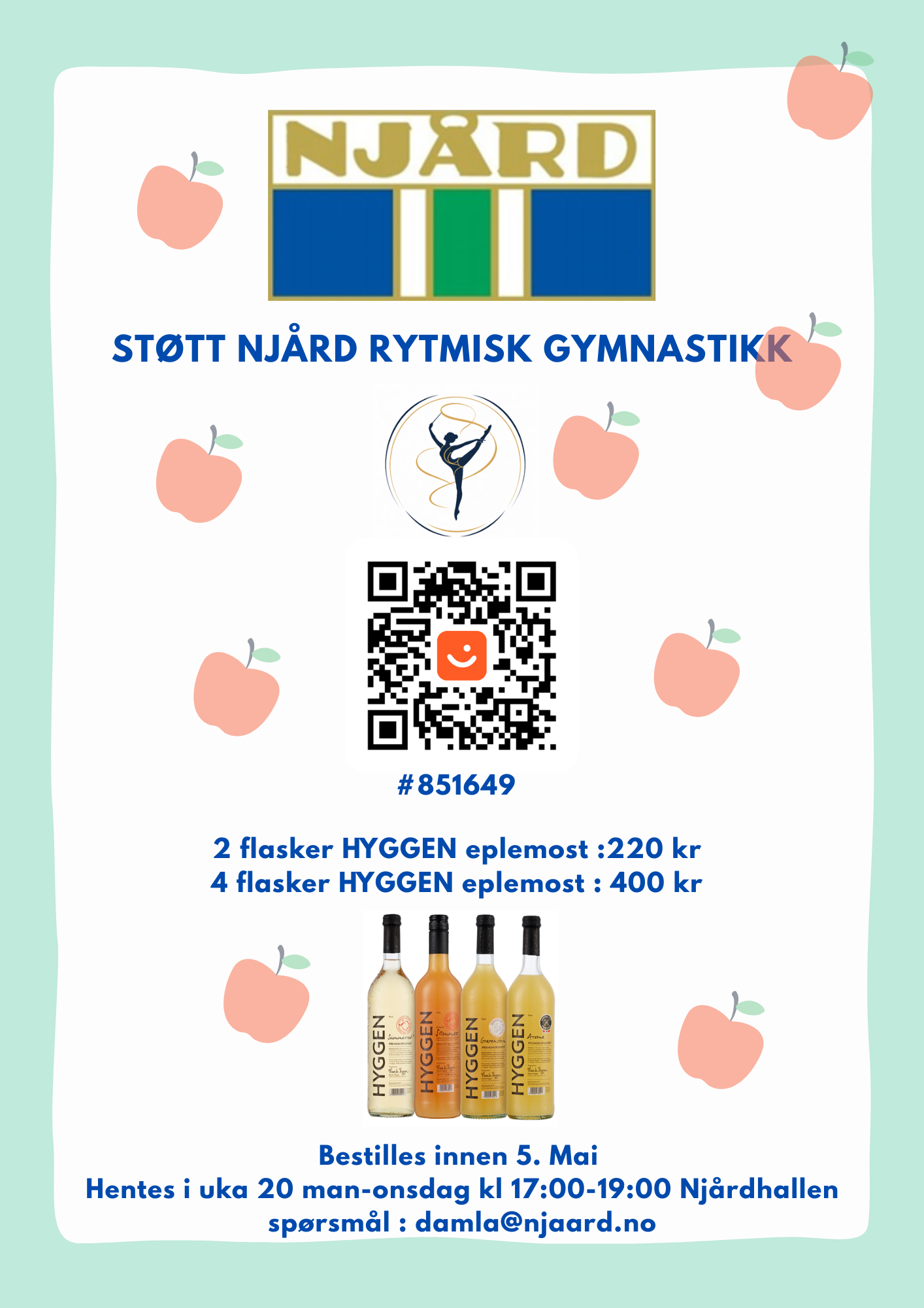 Dugnad Salg : HYGGEN eplemost 