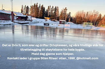 Årlig møte Driv IL Ishockey mandag 20.1.2025