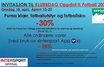 Klubbdag Intersport