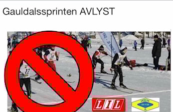 Gauldalssprinten er avlyst