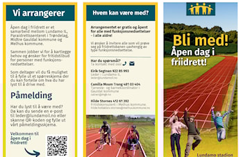 Åpen dag på friidrettsstadionen for alle med funksjonsnedsettelser.