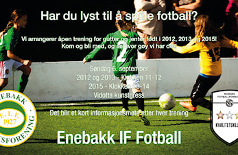 Åpen trening 2012 -2013 - 2015!