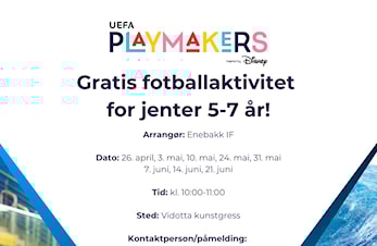 UEFA Playmakers for jenter 5-7 år