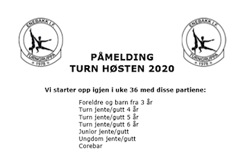 Oppstart i uke 36!