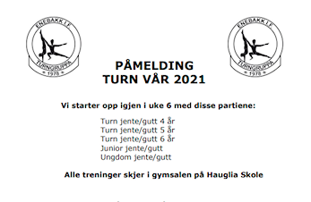Påmelding vår 2021