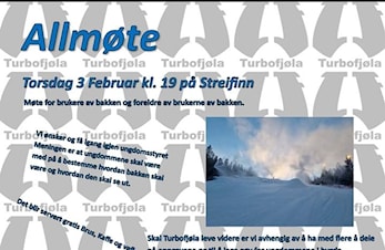 Allmøte Torsdag 3. februar på Streifinn