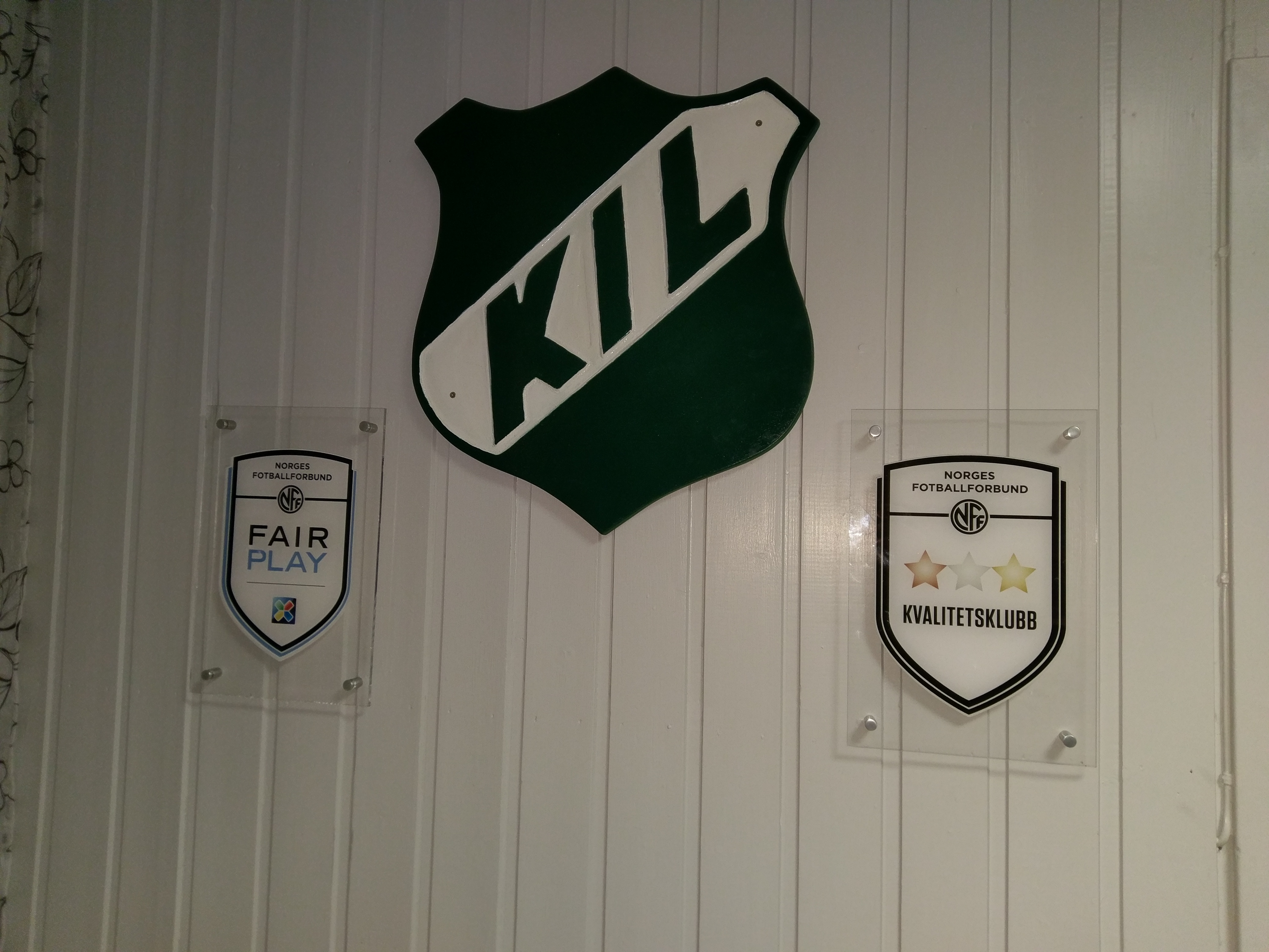 KIL logo og bevis på kvalitetsklubb og fair play klubb