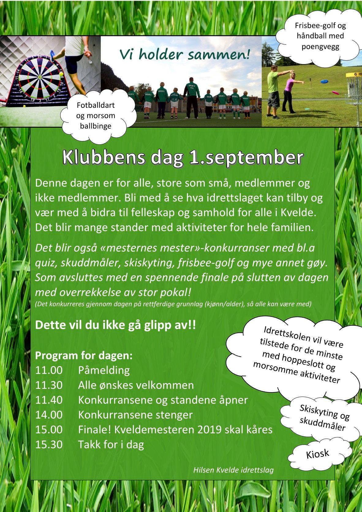 Klubbens dag 1. september