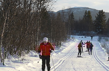 Snøsamling på Beitostølen