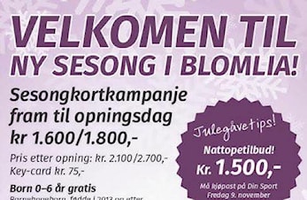 Løp og kjøp sesongkort til kampanjepris før opning.