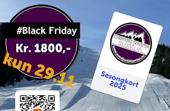 Knalltilbod på sesongkort på Black Friday!