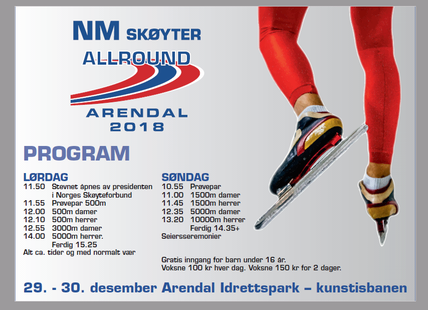 Praktisk info NM allround