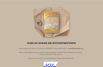 Kjøpe boken om Kvitsøyrevyen?