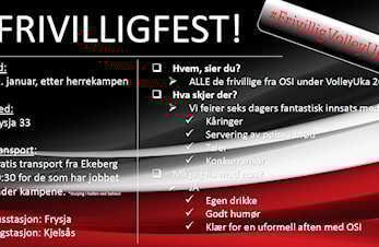 Frivilligfest og årets beste dugnad!