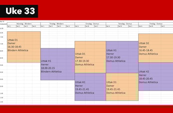 Her er uttakstidene // This is the tryout times!