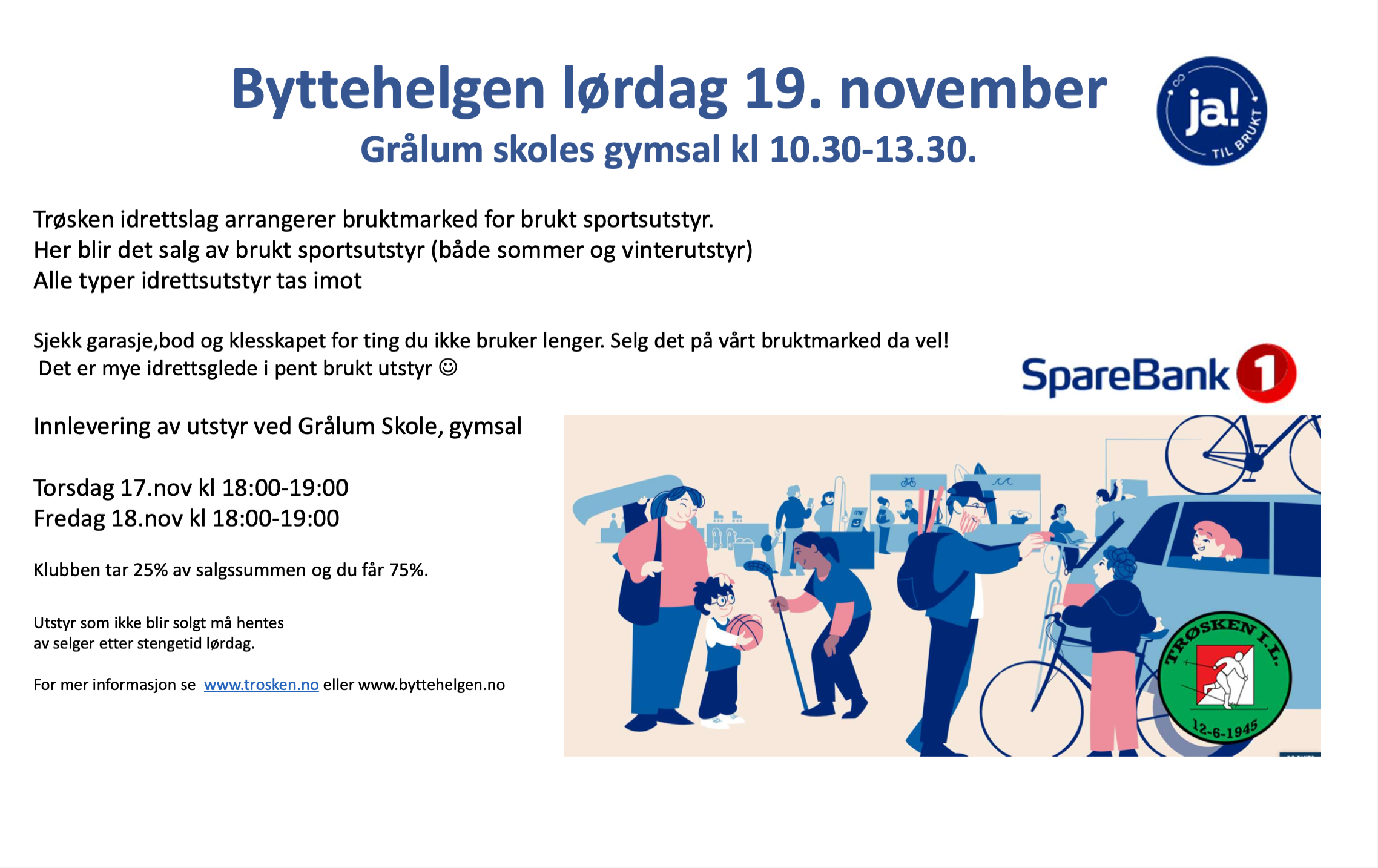 Byttehelgen 2022 - Grålum skoles gymsal