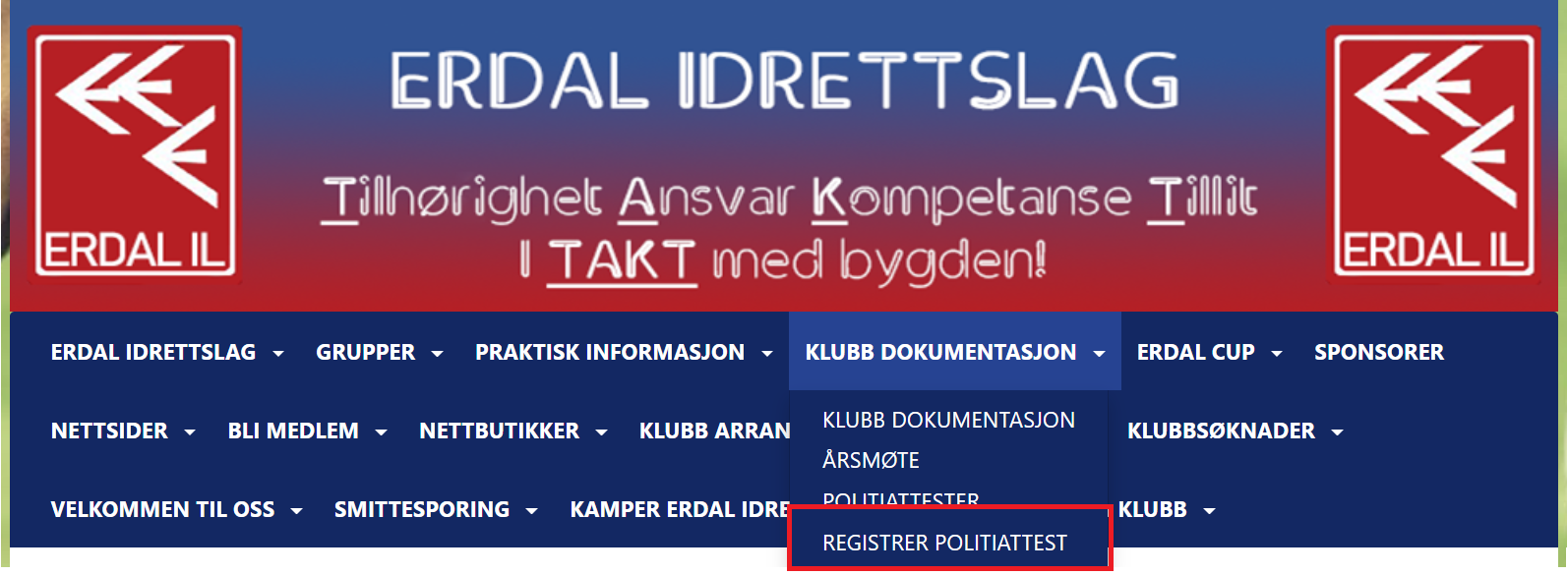 Registrering av politiattest