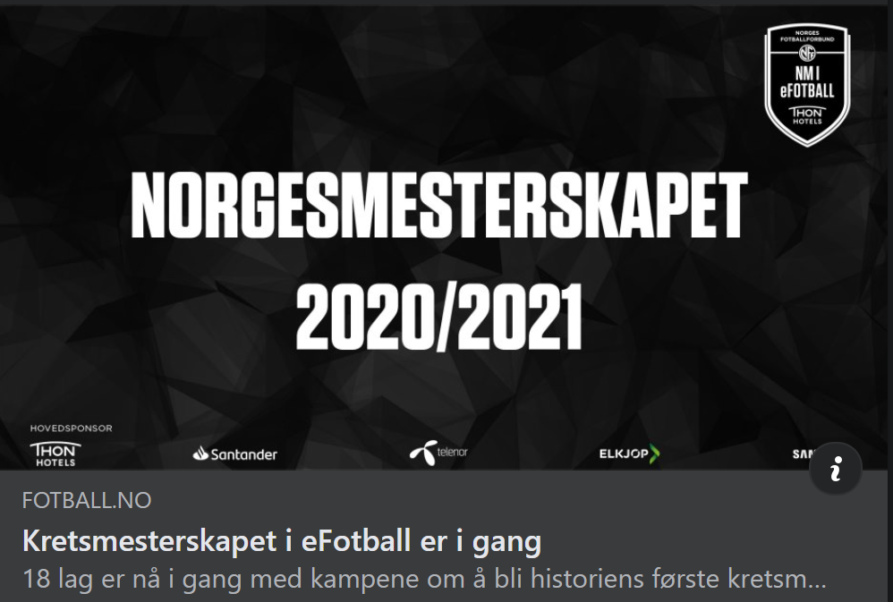 Kretsmesterskapet i eFotball er i gang!