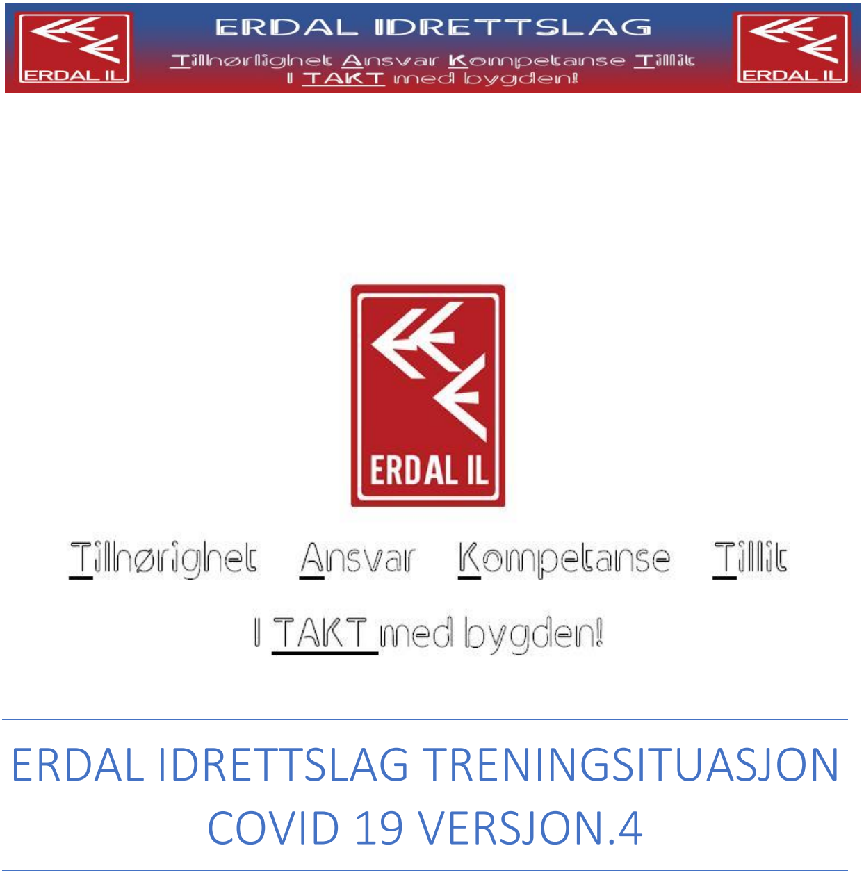 Treningssituasjon Covid-19 Versjon 4