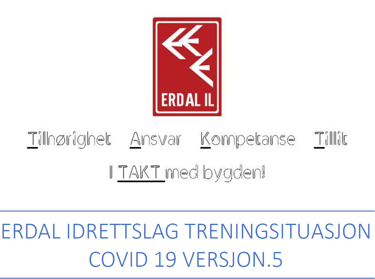 Erdal IL - Treninger Covid 19 v5