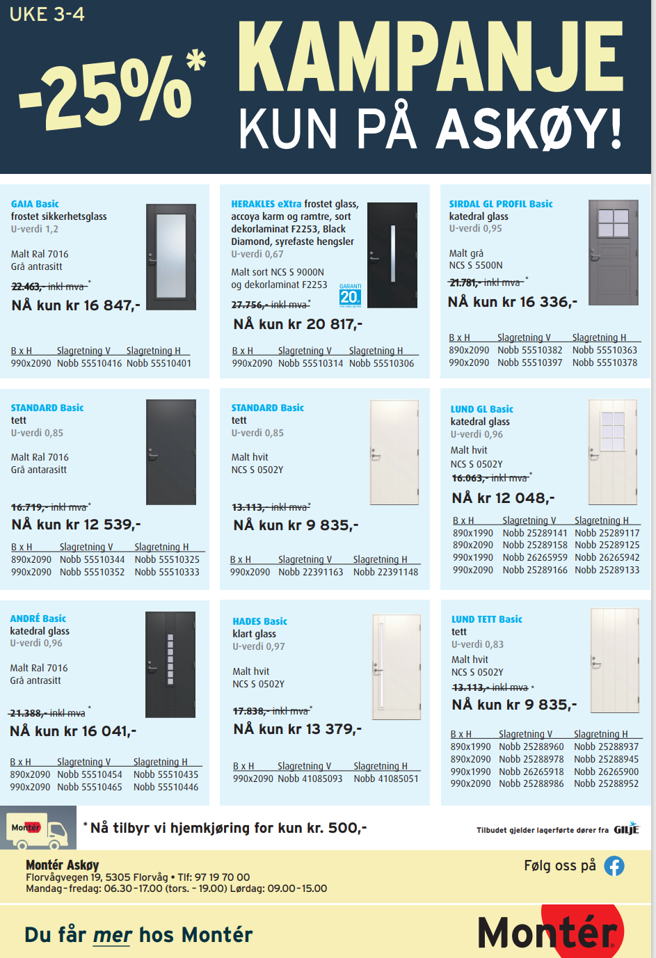 Tilbud til medlemmer fra Monter