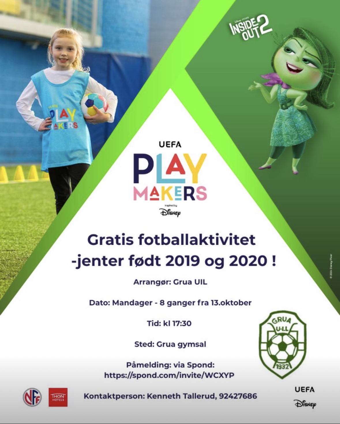 Playmakers kommer til Grua!