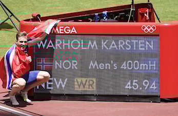 Gratulerer Karsten Warholm med OL Gull