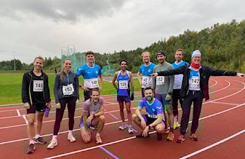 Trivelig avslutning på banesesongen i friidrett