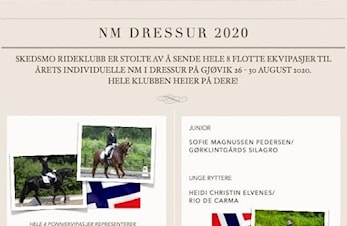 NM i dressur er i gang