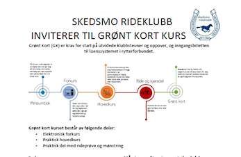Skedsmo Rideklubb inviterer til Grønt Kort kurs