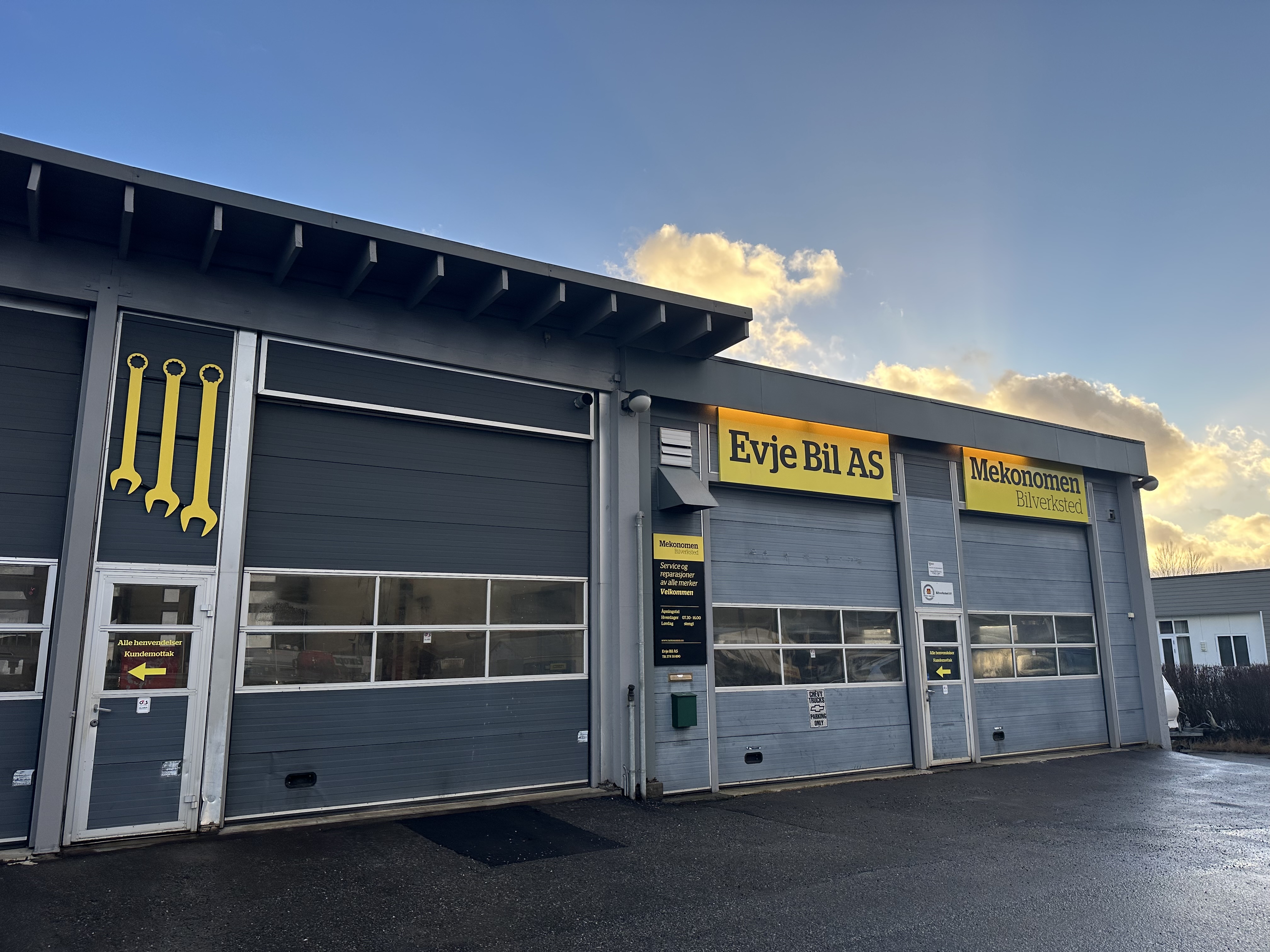 Rettelse og takk til Evje Bil AS