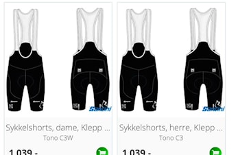 Bestilling av sykkelklær