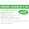 Norges raskeste 5 km 9 juli kl 1300