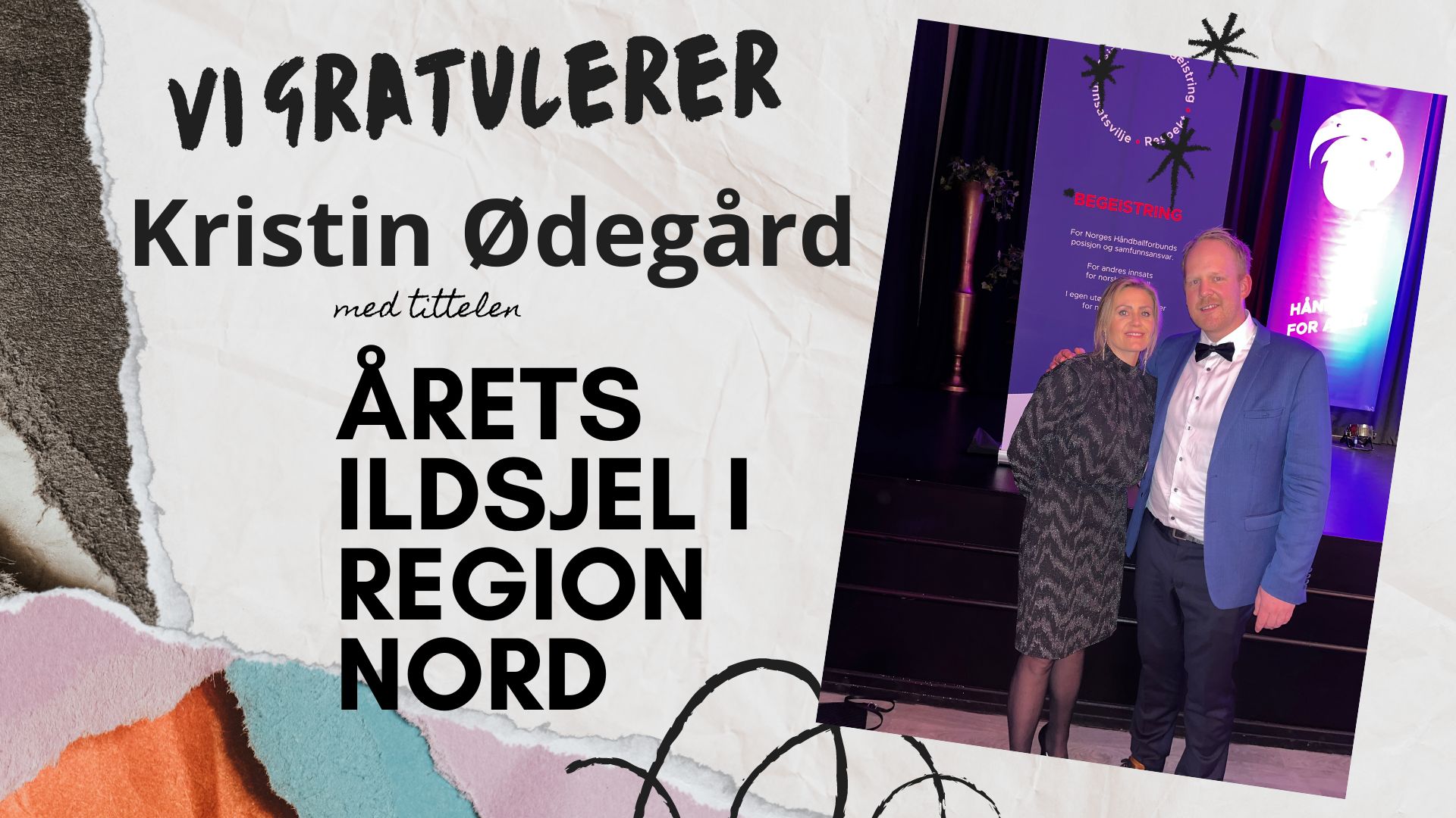 Årets ildsjel i Region Nord er fra Sunndal!