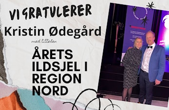 Årets ildsjel i Region Nord er fra Sunndal!