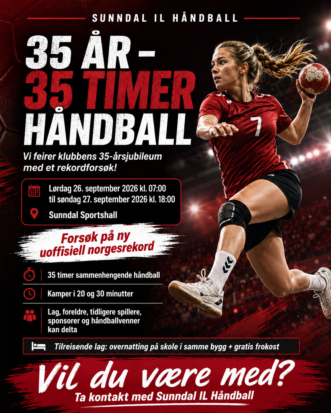 Sunndal IL Håndball feirer 35 år med 35 timer håndball!