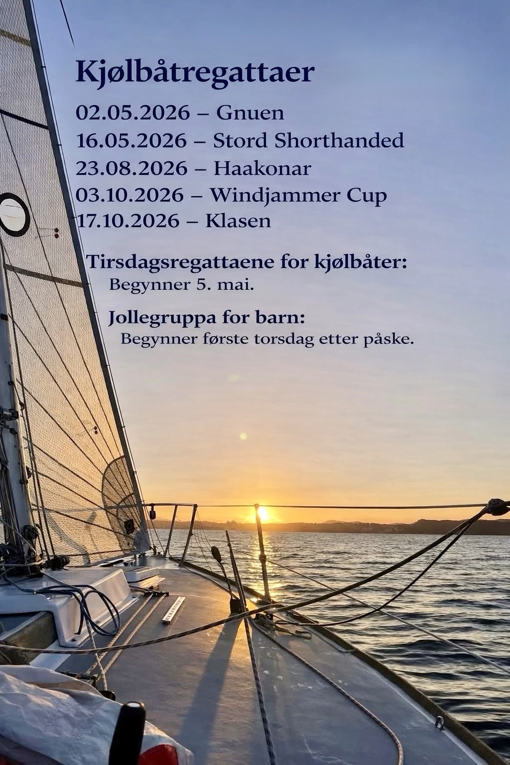 Regatta program 2026