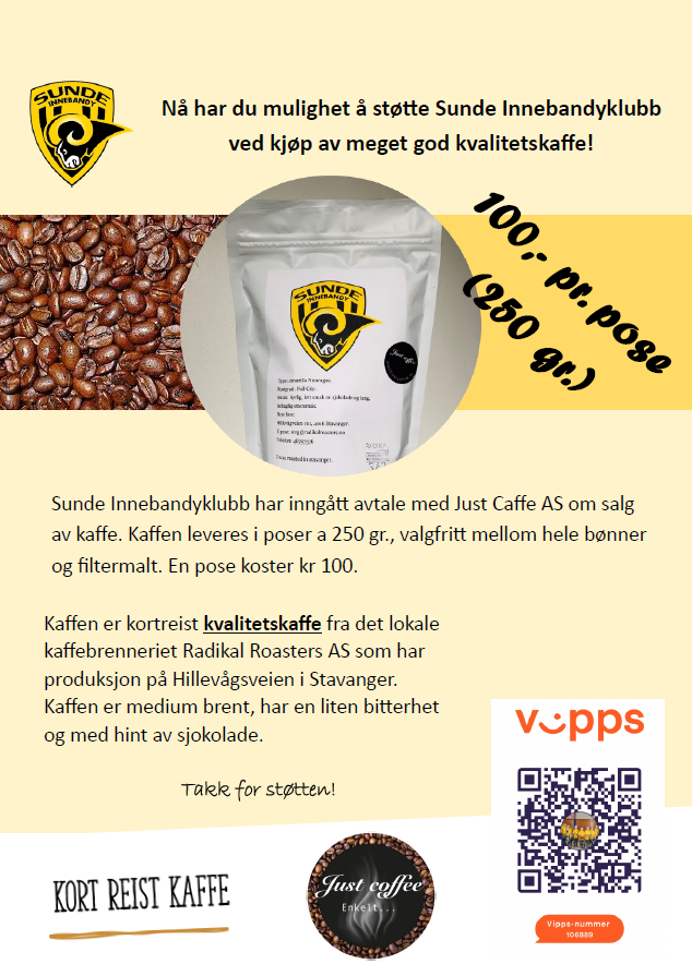 Støtt klubben ved kjøp av kaffe