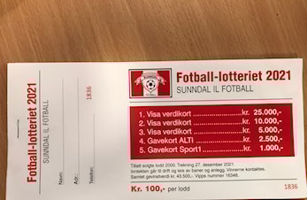 Vinnere Fotball-lotteriet 2021
