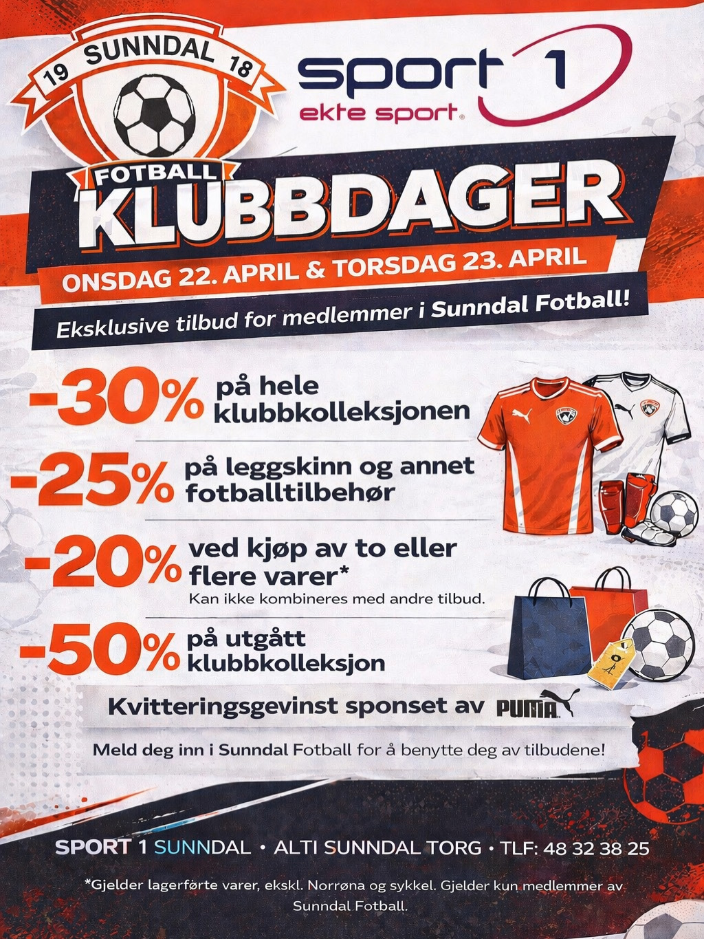Klubbdager hos Sport 1, onsdag og torsdag