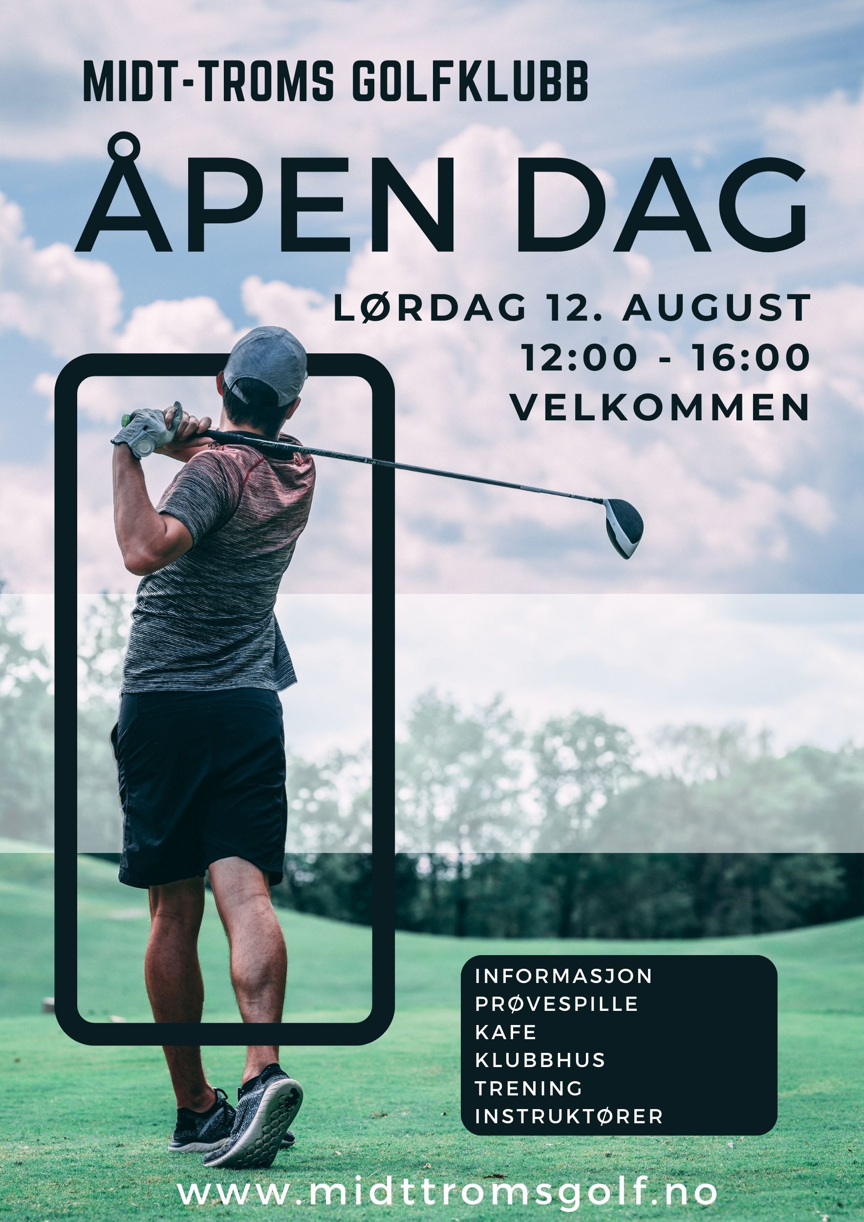 Åpen dag lørdag 12. august fra kl. 12 - 16